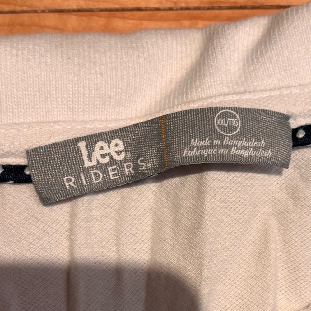 Lee Riders Men's White Polo Shirt